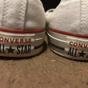 White Converse Womens 9.5 Wide